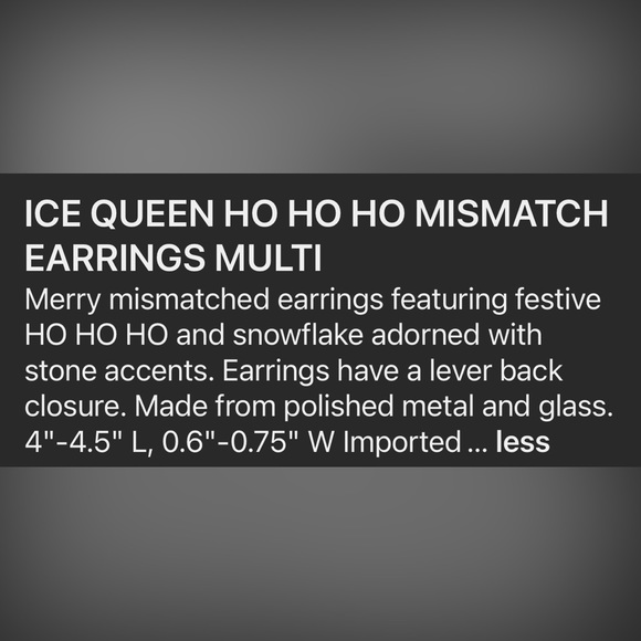 Betsey Johnson ‘Ice Queen’ HoHoHo Necklace/Earrings NWT! - Picture 12 of 15